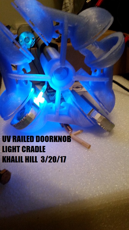 Railed Doorknob, Khalil Hill, UV Railed Doorknob